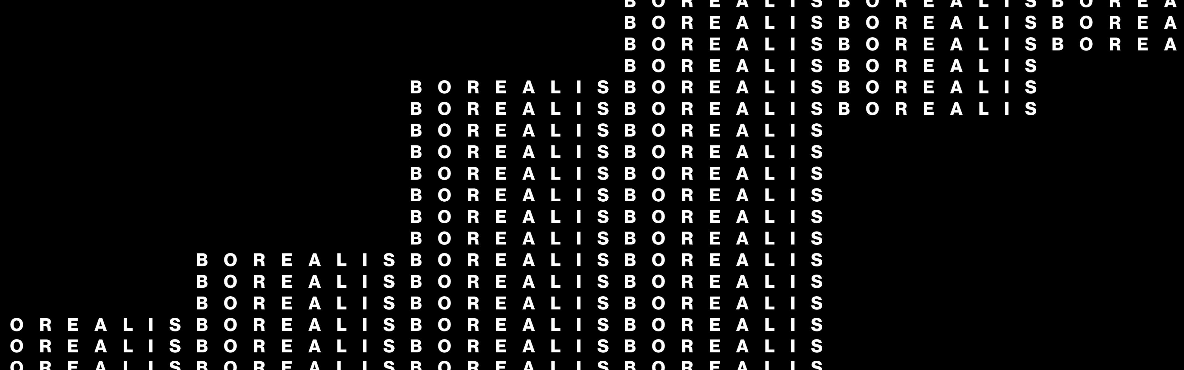 graphic image of title Borealis