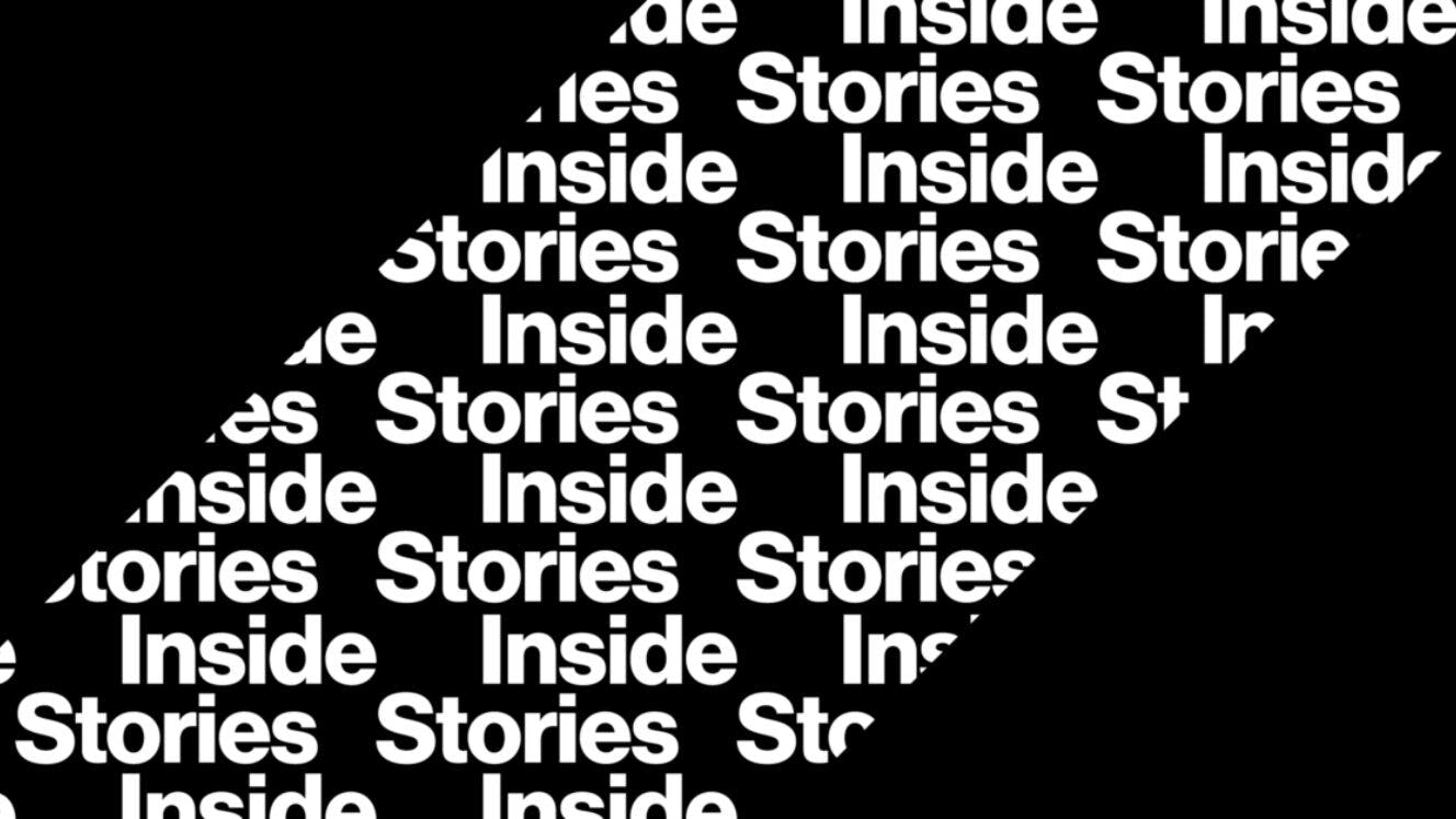 "Inside Stories" repeating text