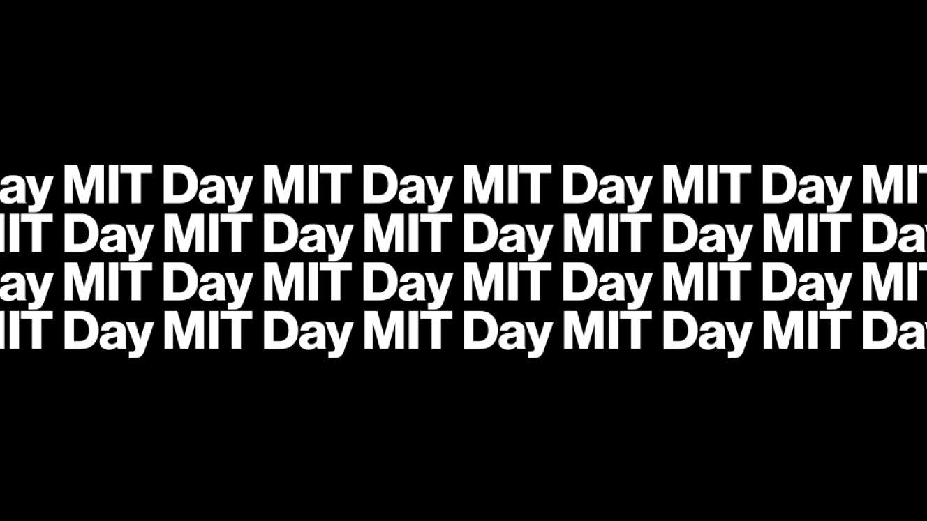 "MIT Community Day" written in graphic text art.