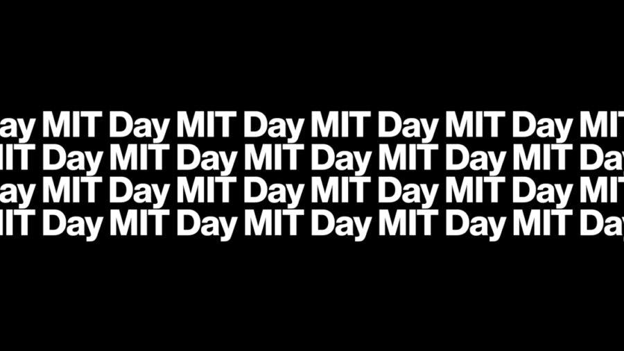 "MIT Community Day" written in graphic text art.